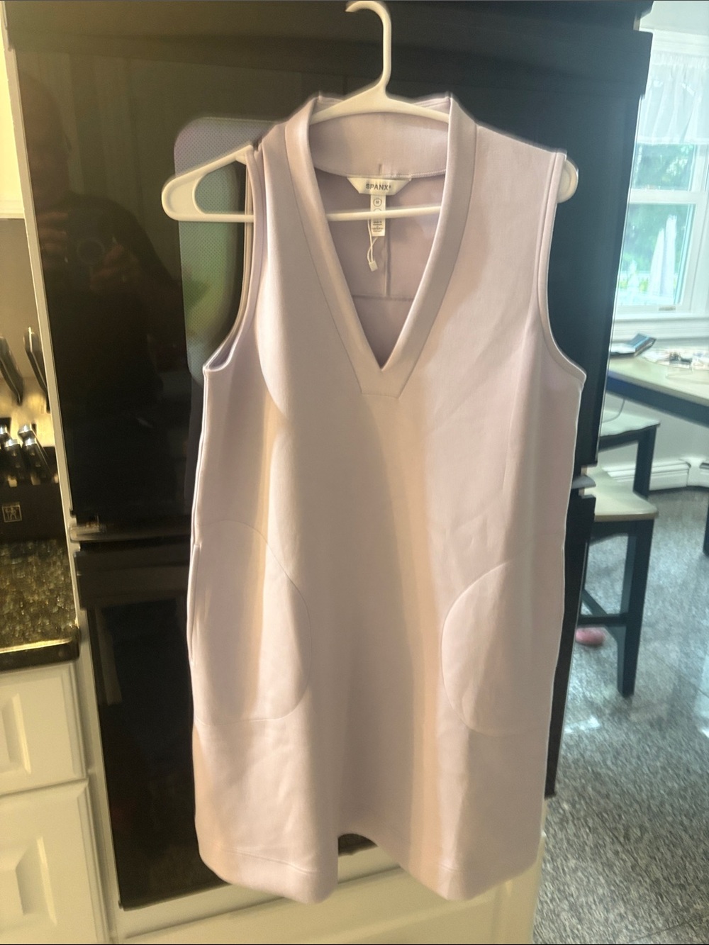 SPANX V-Neck Sleeveless Dress in Light Lavender
